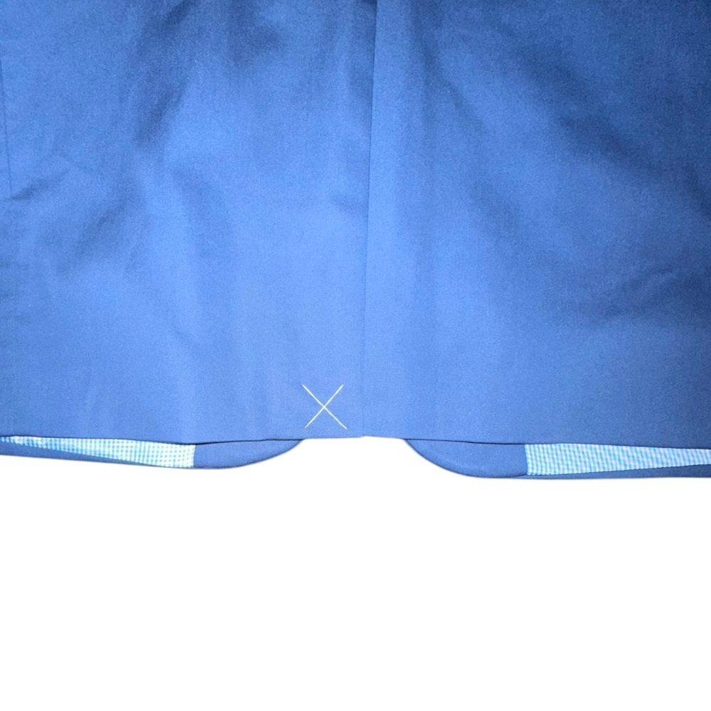 NEW ~ EXPRESS Men’s Blue Fitted Cotton-Blend Photographer Suit Jacket ~ Size 36R - Picture 7 of 15